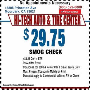 Smog Check Coupon Moorpark